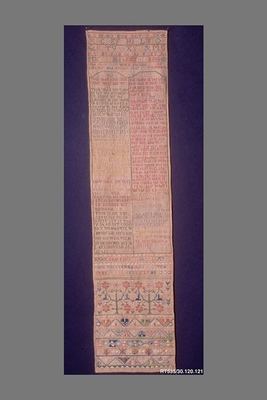 Embroidered sampler