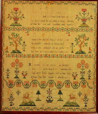 Embroidered sampler