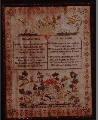 Embroidered sampler