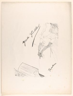 Frontispiece - Yvette Guilbert before the Prompter's Box
