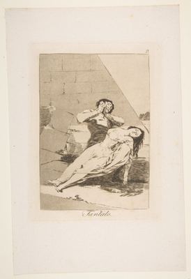 Tantalus (Tantalo), plate 9 from "Los Caprichos"